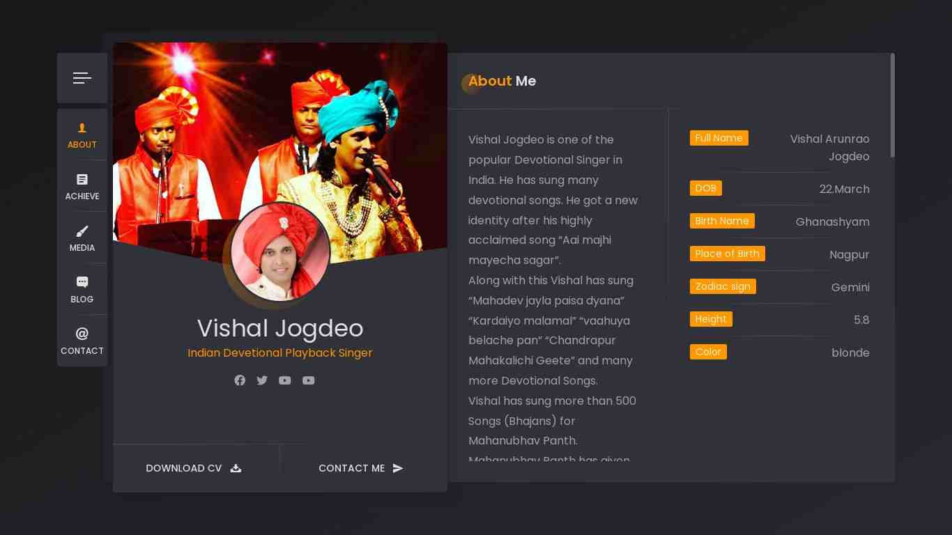 Vishal Jogdeo website screenshot